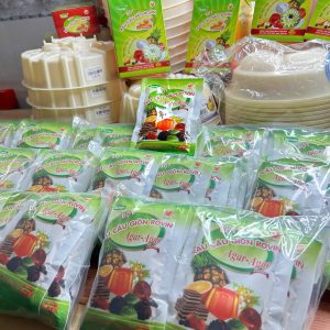 Bột rau câu giòn 25gr còn có loại gói 50gr tiện dùng hơn