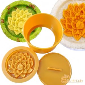 Các chi tiết trong bộ khuôn xôi hoa sen